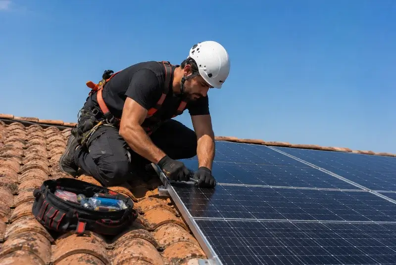 Maintenance et monitoring de panneaux solaires à Montournais