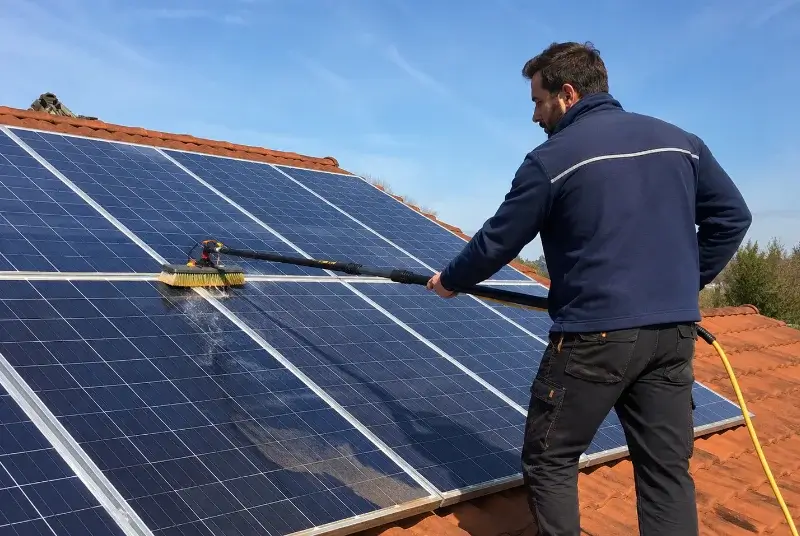 Nettoyage et entretien de panneaux solaires à Montournais