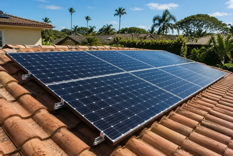 Installation de panneaux solaires à Montournais